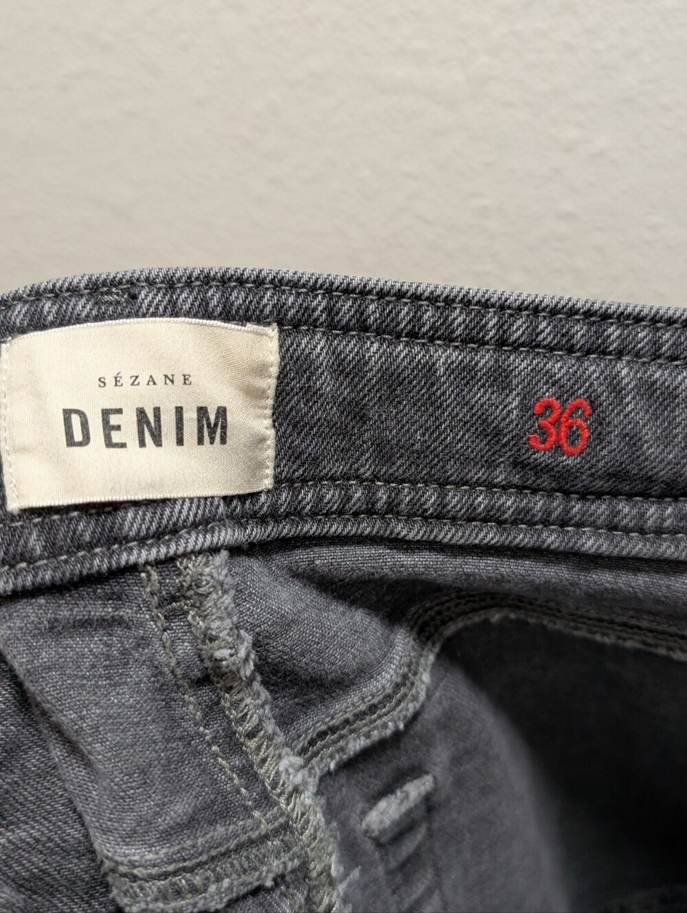 Sézane Le Crop Jeans in Middle Grey - Size 36 Us 4 Sezane - Picture 3 of 5